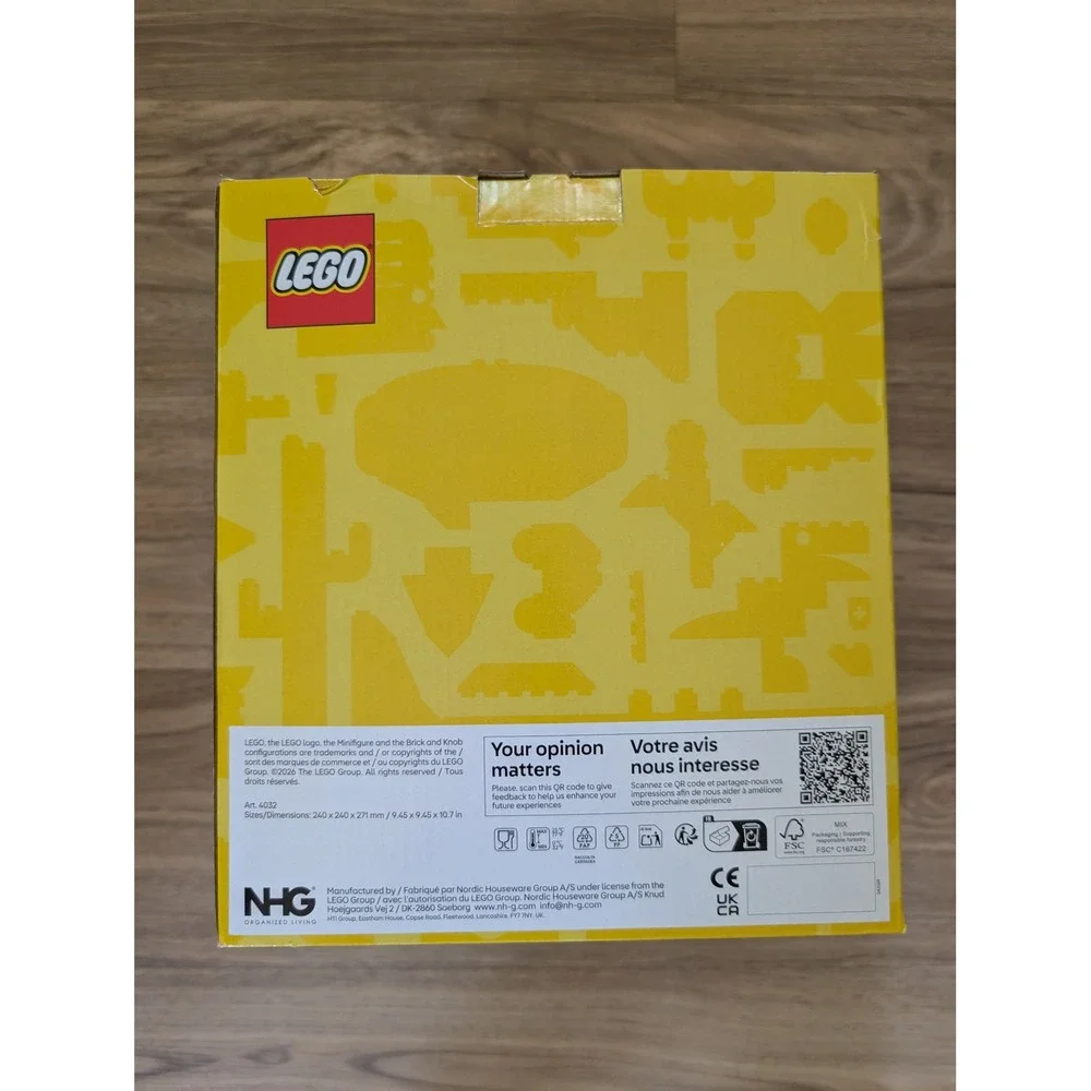 LEGO Storage Head Stackable Large Skeleton Halloween White Skull 4032 New